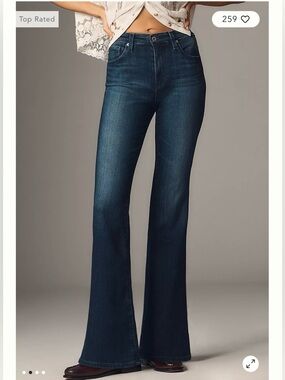 AG Jeans Farrah Bootcut High-Rise Fit 30x32 Dark Blue Premium Cotton Blend EUC
